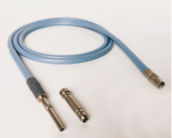 Autoclavable fiber optic cable for surgeries and clinics with LED fibers